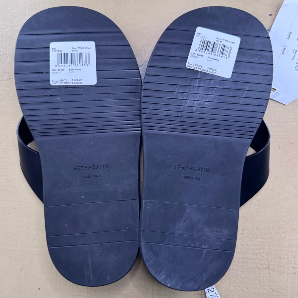 Salvatore Ferragamo Dory Men’s Leather sandals - Picture 2 of 5